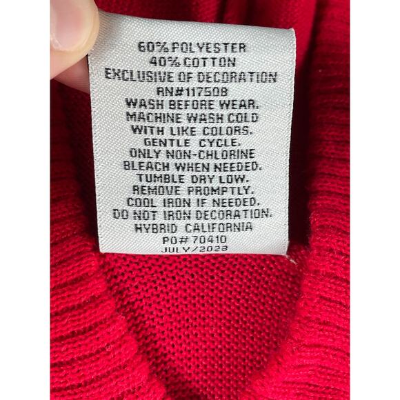 Well Worn Christmas Holiday Costume Sweater Womens Medium Santa Hood Dress NWOT - Picture 7 of 8